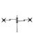 ATDEC AFS-AT-DC silver desk mount with dual monitor arms up to 27" screens mounted safely.