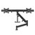 ATDEC AWMS-RHXB Black dual monitor mount for two 27" screens with tandem crossbar design.