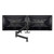 ATDEC AWMS-RHXB Black dual monitor mount with adjustable arms up to 27 inches screens.