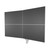 ATDEC Wide screen AWMS-4-4675 White monitor mount holding four 32" displays in two-over-two configuration securely.