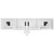 ATDEC AWMS-3-13714 triple monitor mount with swing arms in white for three monitors.