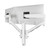ATDEC AWMS-2-D40 White dual monitor mount with adjustable arms and 180 degree rotation limiter for up to 27" monitors.