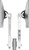 ATDEC AWMS-2-D13 White dual monitor mount with white arms, for up to 27" monitors, 8kg capacity.