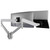 ATDEC AWMS-2-ND13 Silver laptop-monitor combo with silver arms and 34" screen, black tray attached. ATDEC AWMS-2-ND13 Silver laptop-monitor combo with silver arms and 34" screen, black tray attached.