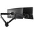 ATDEC AWMS-2-ND13 black laptop-monitor combo mount with dual dynamic arms for optimal positioning.