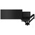 ATDEC AWMS-2-ND13 Black laptop-monitor combo with 34" monitor and dynamic laptop arms in black.