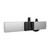 ATDEC Atdec silver AWM-S-S monitor slider mount with VESA head for dual screens securely.