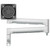 ATDEC White Atdec AWM-A71T-W swing arm with adjustable head for multi-monitor setup support.