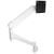ATDEC White Atdec AWM-ADTC-W monitor arm with adjustable black mount for 35" displays.