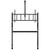 ATDEC AD-TVC-125 mobile AV cart with A-frame design, holding large displays up to 115 inches.
