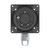 ATDEC AWM-A13HT-S dynamic single-link monitor arm with silver finish and channel clamp for Atdec posts.