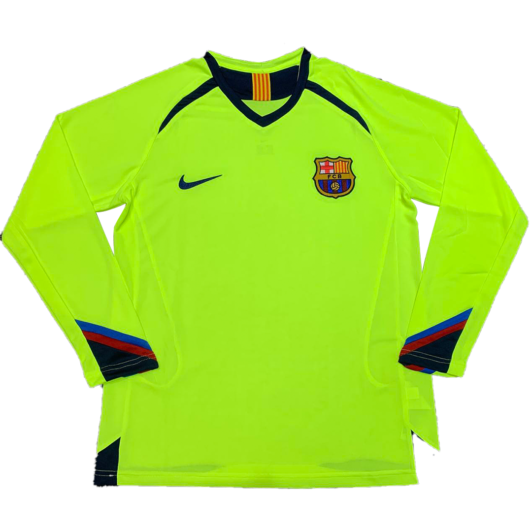 Barcelona 05/06 Men's Away Retro Long Sleeve Shirt