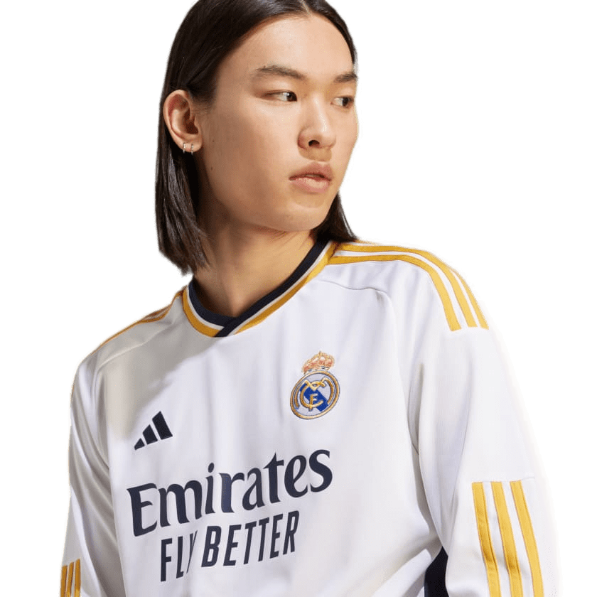VINI JR #7 Real Madrid 23/24 Men's Home Long Sleeve Shirt