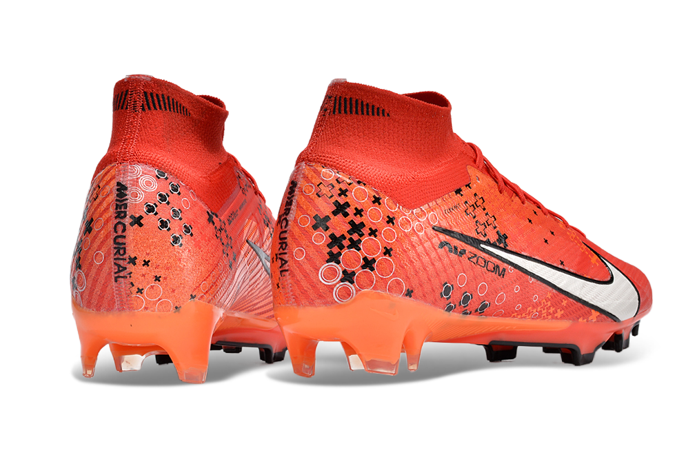 Nike Zoom Mercurial Superfly 9 Elite MDS FG Firm Football Boots - Bright Mandarin