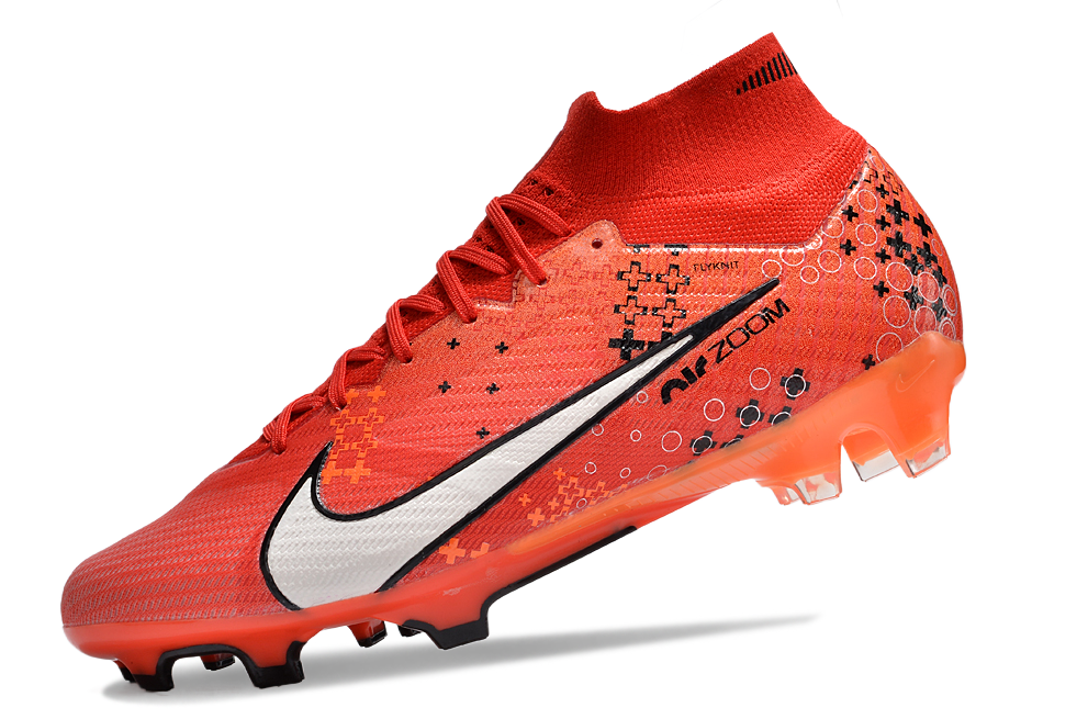 Nike Zoom Mercurial Superfly 9 Elite MDS FG Firm Football Boots - Bright Mandarin