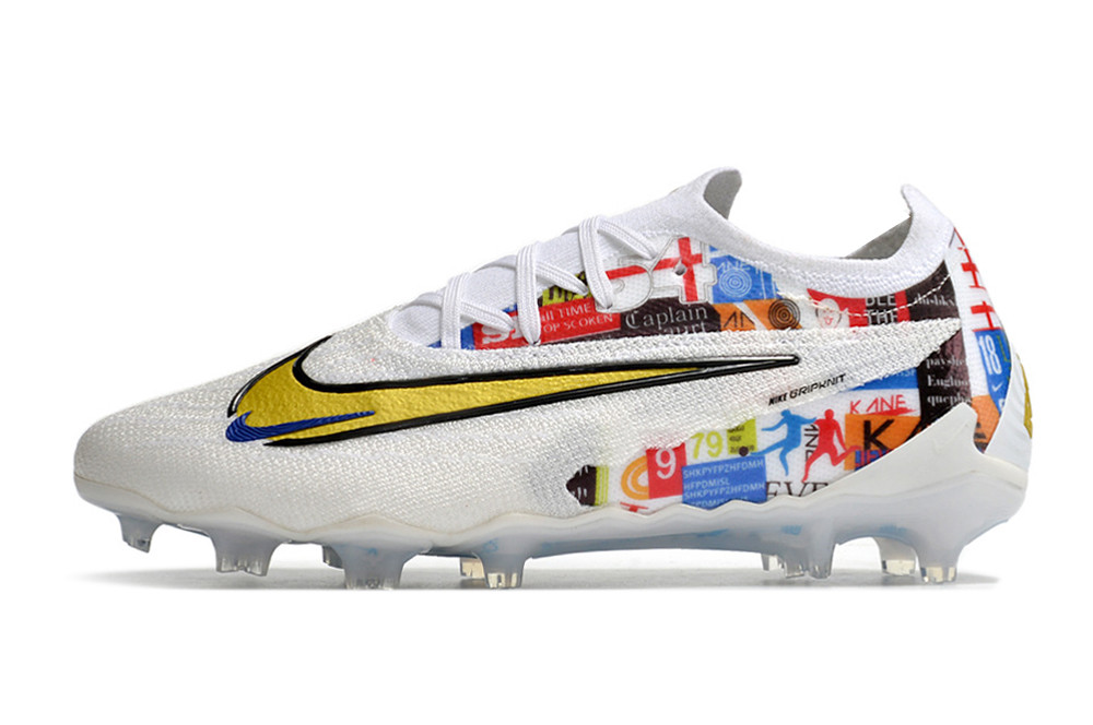 Nike Phantom GX Elite FG Football Boots - White/Multicolor