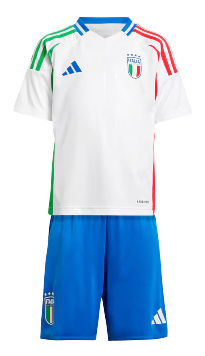 Italy 2024 Kid's Away Shirt and Shorts