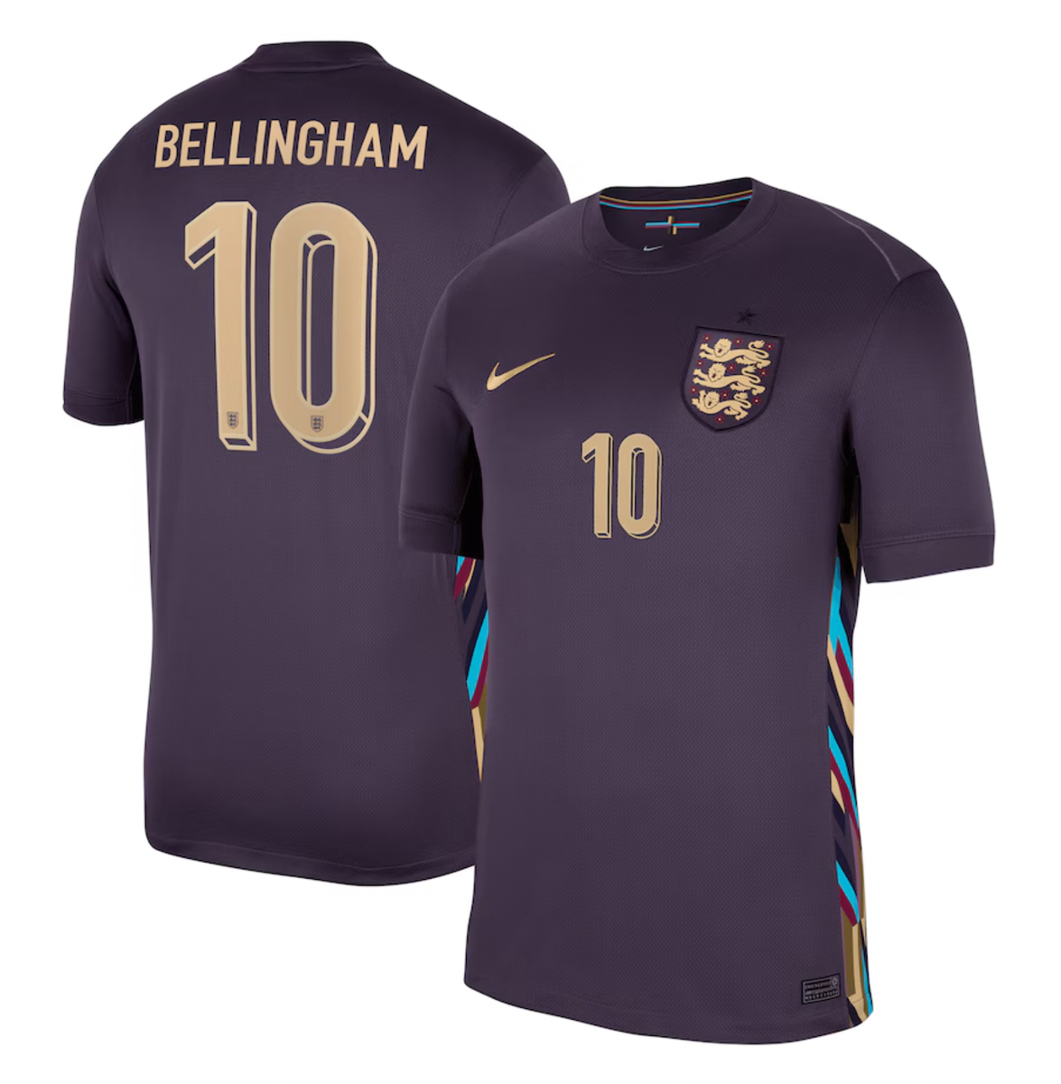 BELLINGHAM #10 England 2024 Stadium Men's Away Shirt