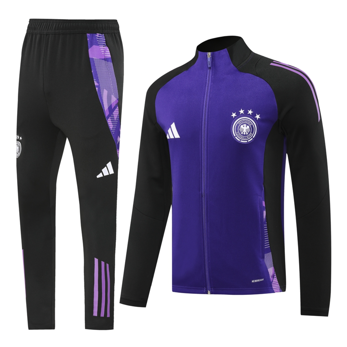 Germany 24/25 Men's Purple Long Zip Jacket