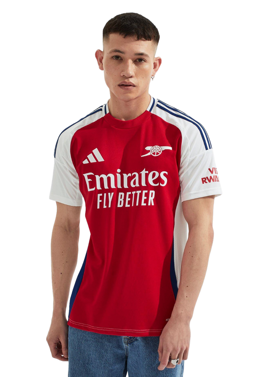 RICE #41 Arsenal 24/25 Stadium Men's Home Shirt - PL Font