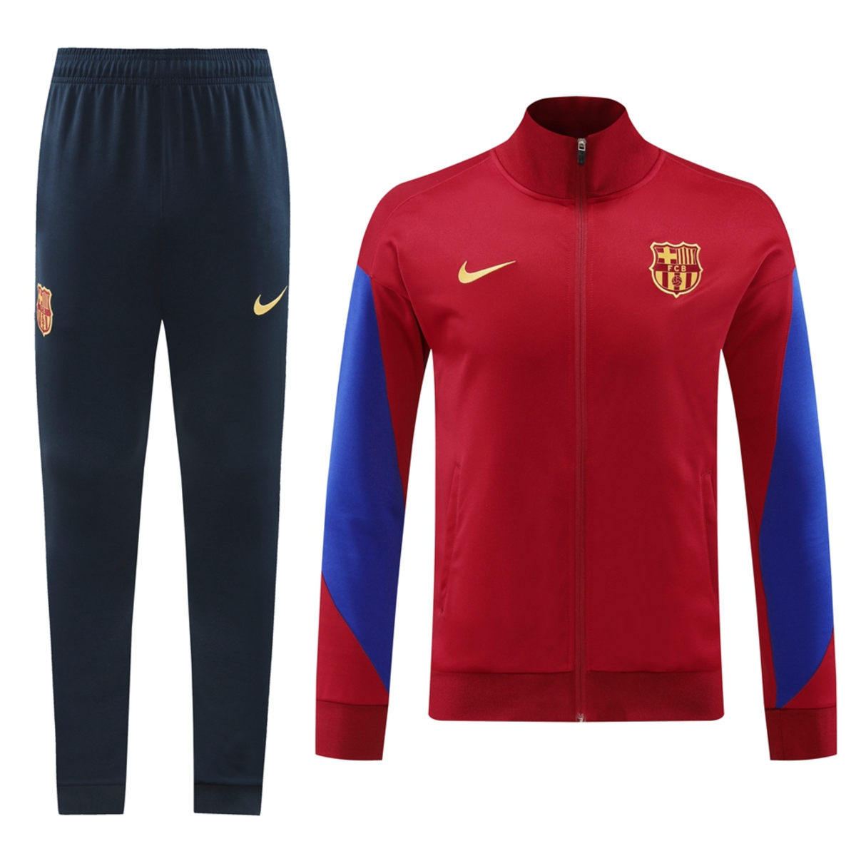 Barcelona 24/25 Men's Red Long Zip Jacket