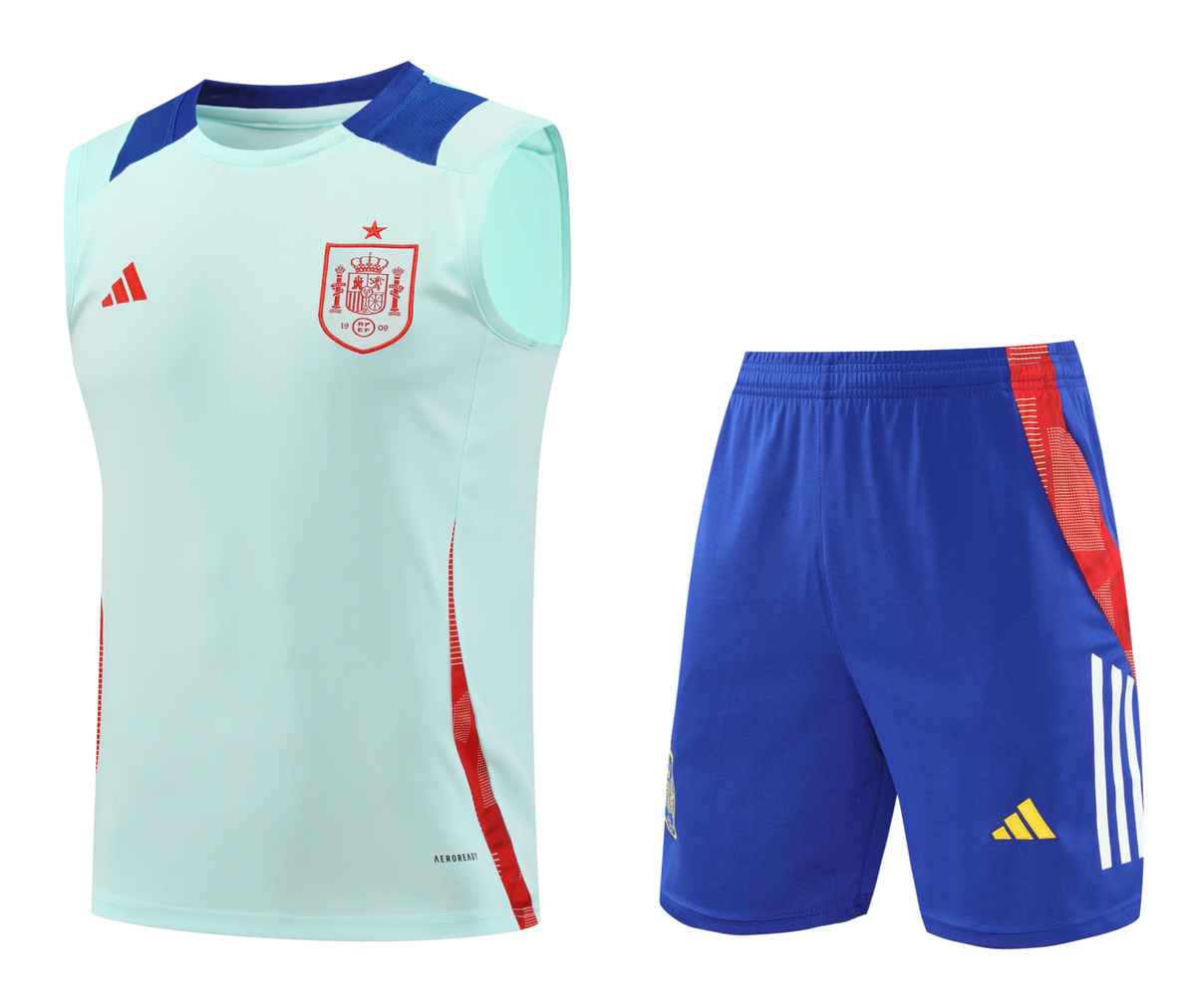 Spain 2024 Men's Light Blue Training Tank Top