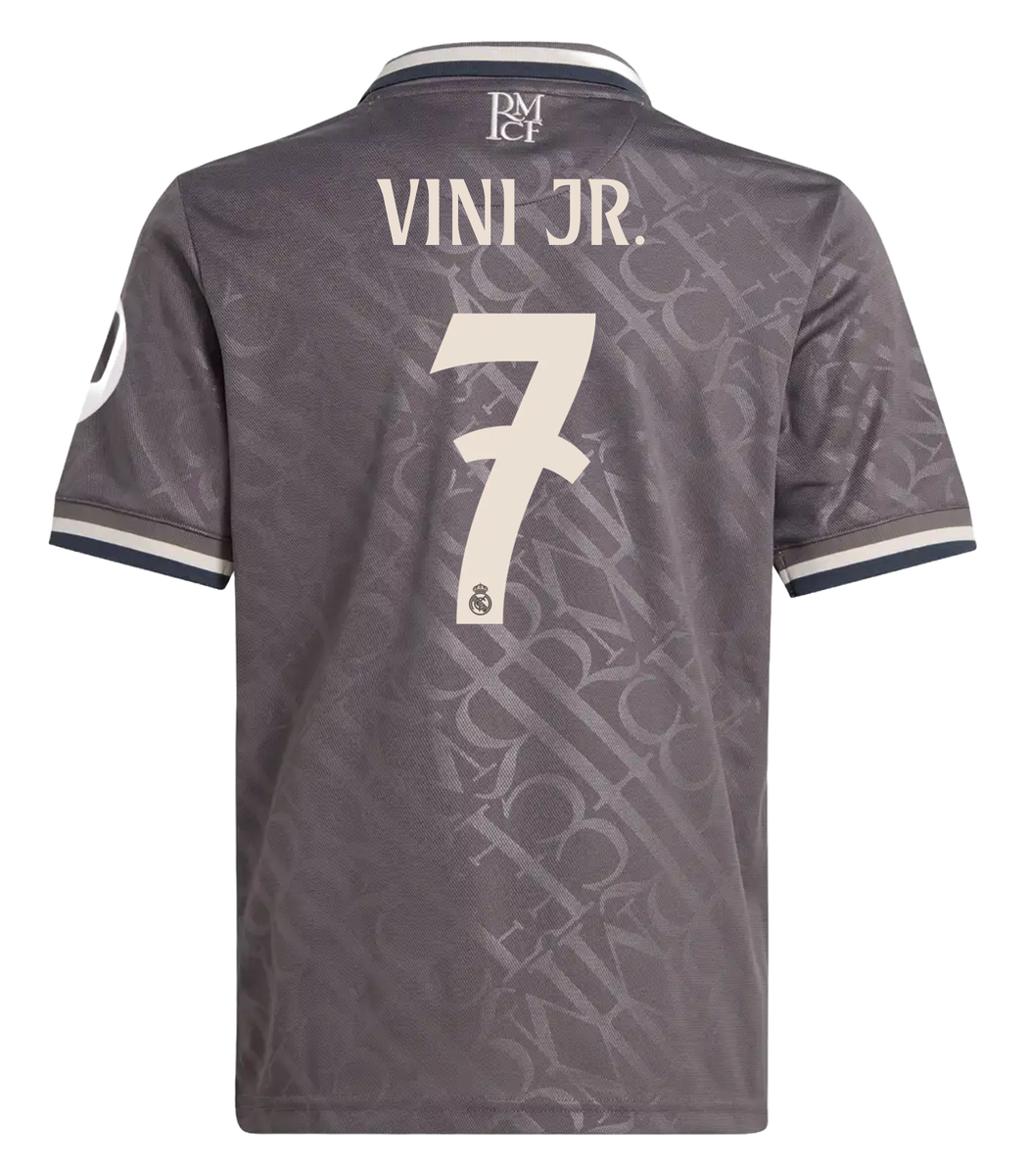 VINI JR #7 Real Madrid 24/25 Kid's Third Shirt and Shorts