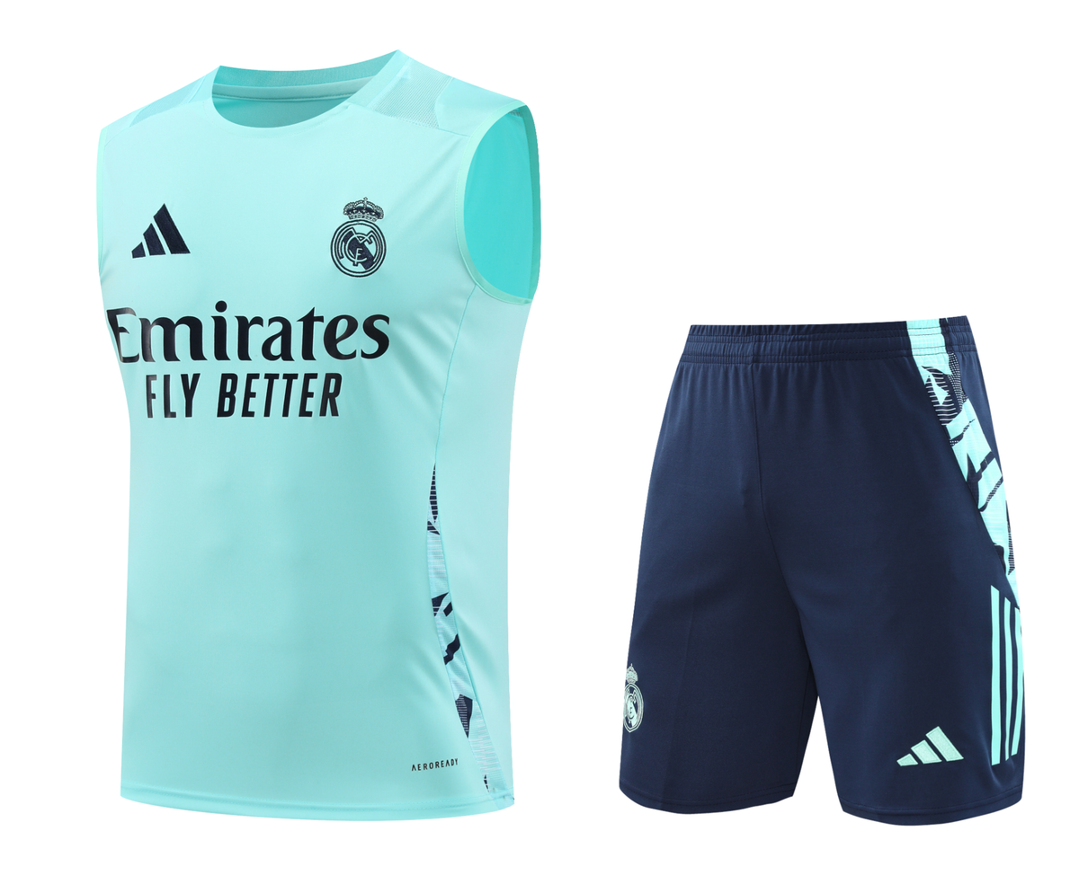 Real Madrid 24/25 Men's Turquoise Training Tank Top