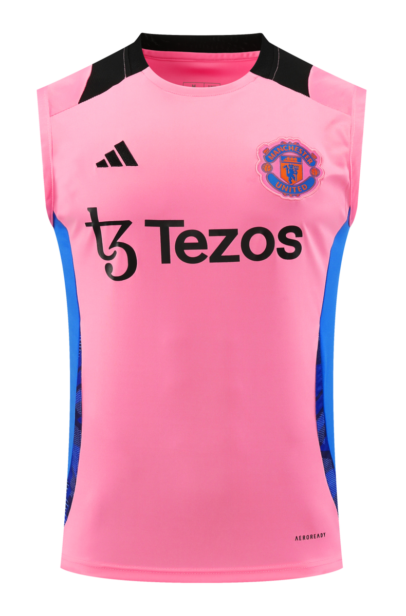 Manchester United 24/25 Men's Pink Training Tank Top