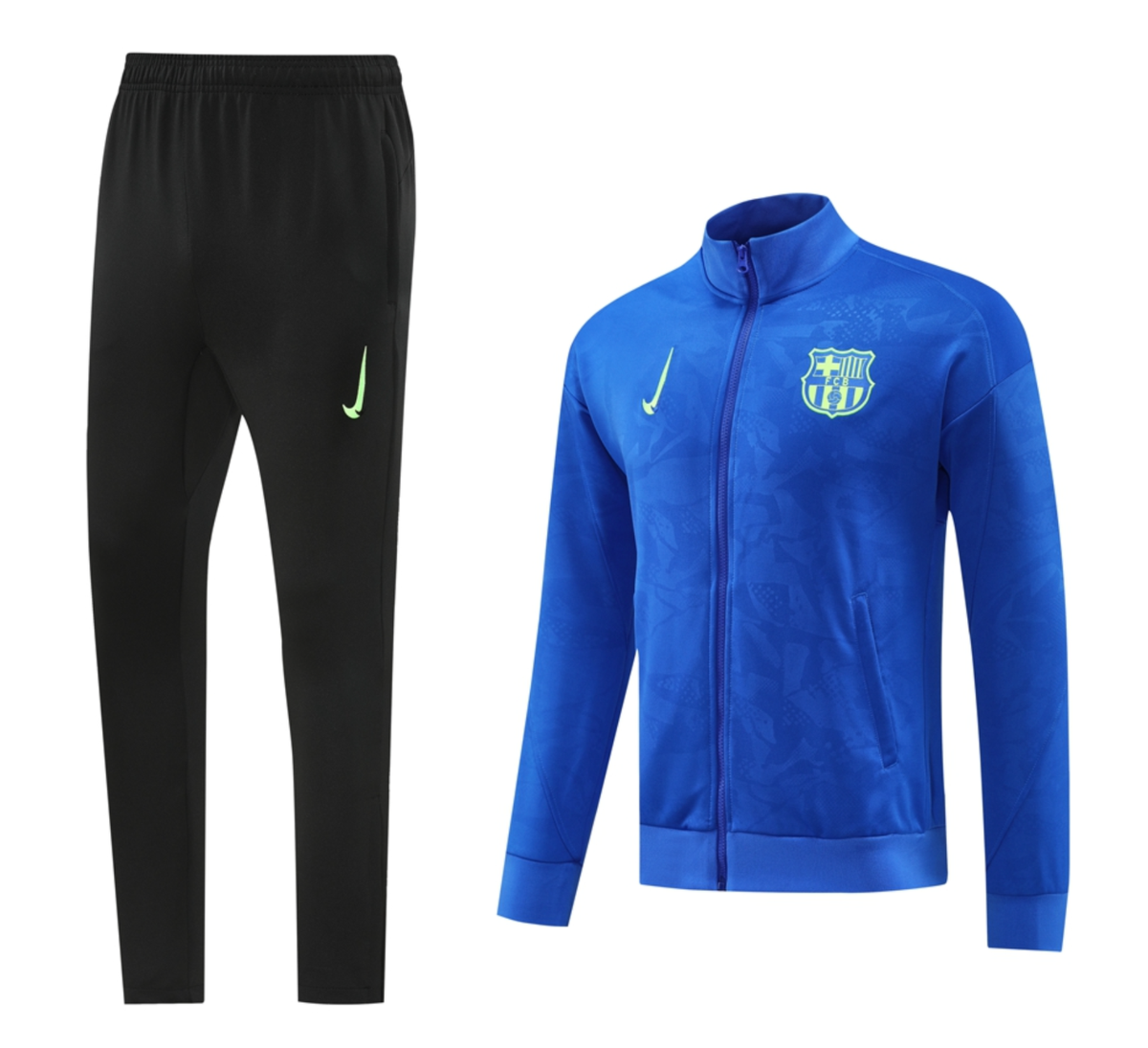 Barcelona 24/25 Men's Blue Long Zip Anthem Jacket