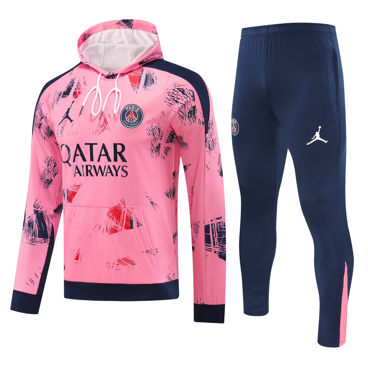 Paris Saint-Germain 24/25 Men's Pink Hoodie Tracksuit
