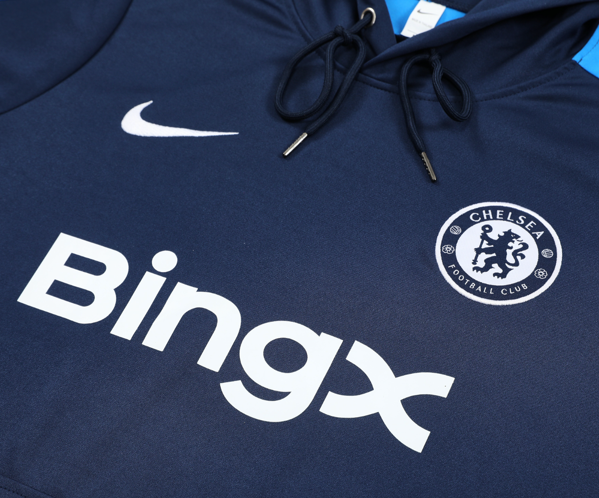Chelsea 24/25 Men's Navy Hoodie Tracksuit