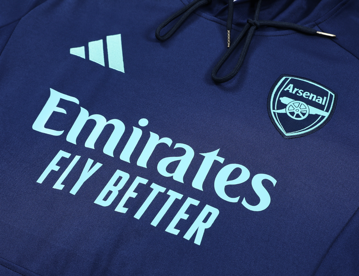 Arsenal 24/25 Men's Navy Hoodie Tracksuit