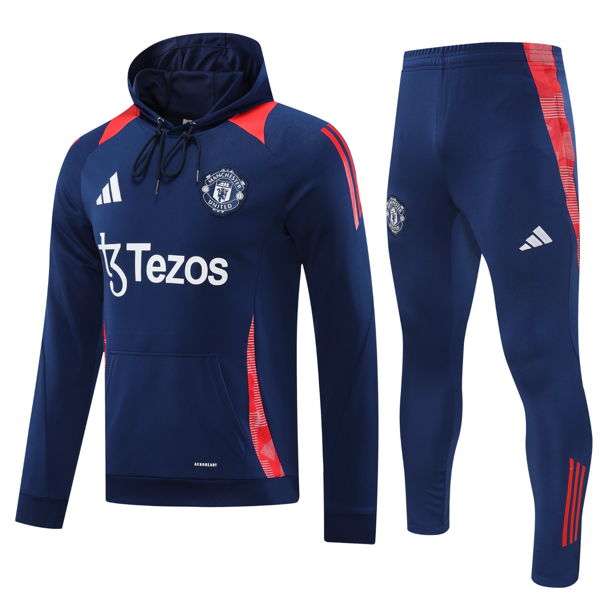 Manchester United 24/25 Men's Blue Hoodie Tracksuit