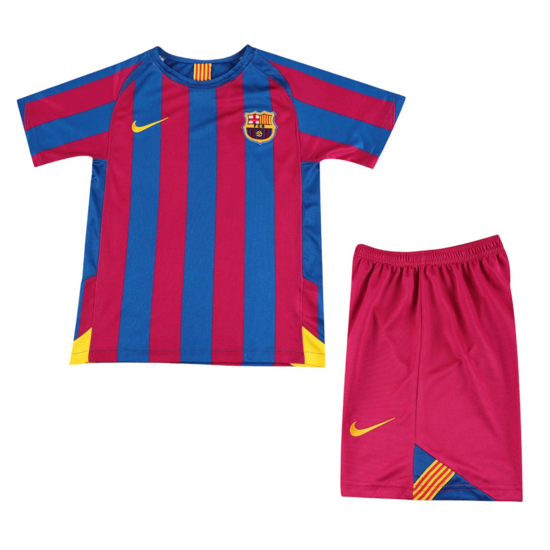 Barcelona 05/06 Kid's Home Retro Mini-Kit