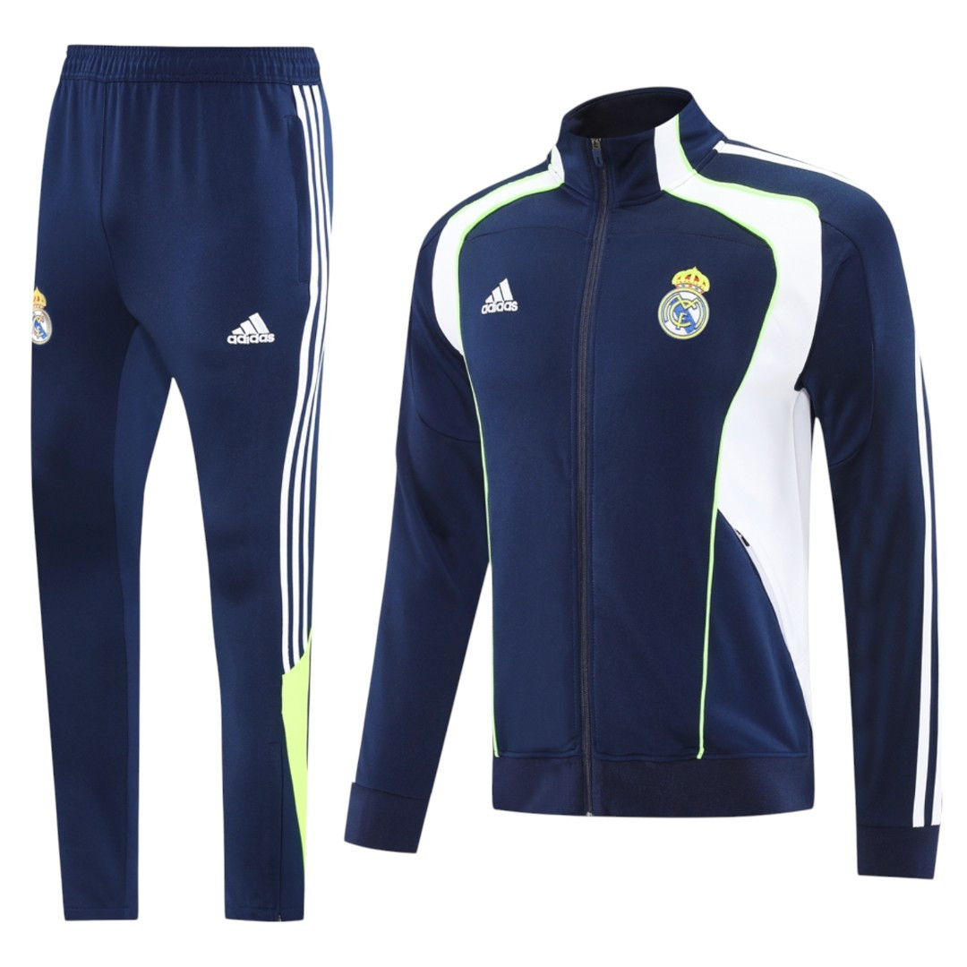 Real Madrid 25/26 Men's Navy-White Long Zip Jacket