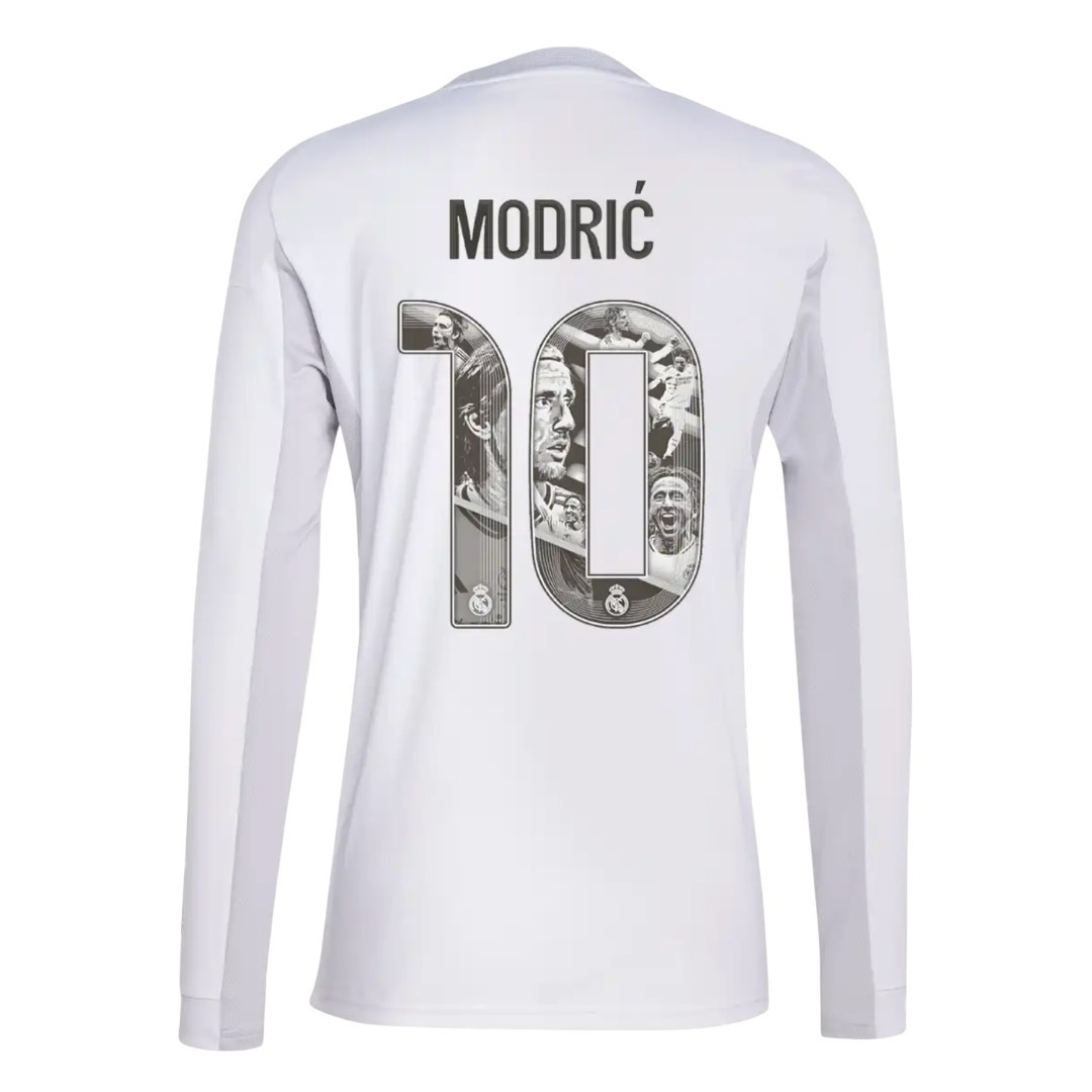 #10 MODRIĆ Real Madrid 25/26 Men's Home Long Sleeve Shirt - Special Edition