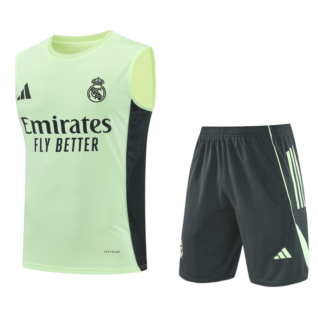 Real Madrid 25/26 Men's Lime Green Training Tank Top