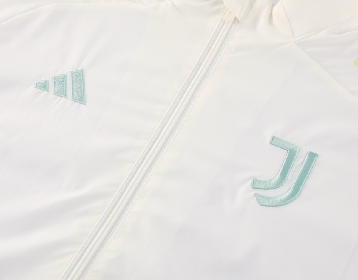 Juventus 25/26 Men's White Long Zip Windbreaker