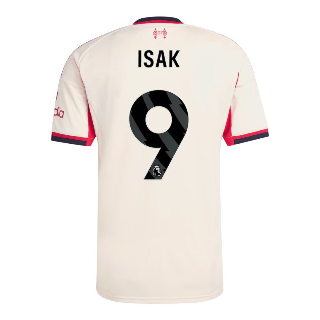 ISAK #9 Liverpool 25/26 Stadium Men's Away Shirt - PL Font