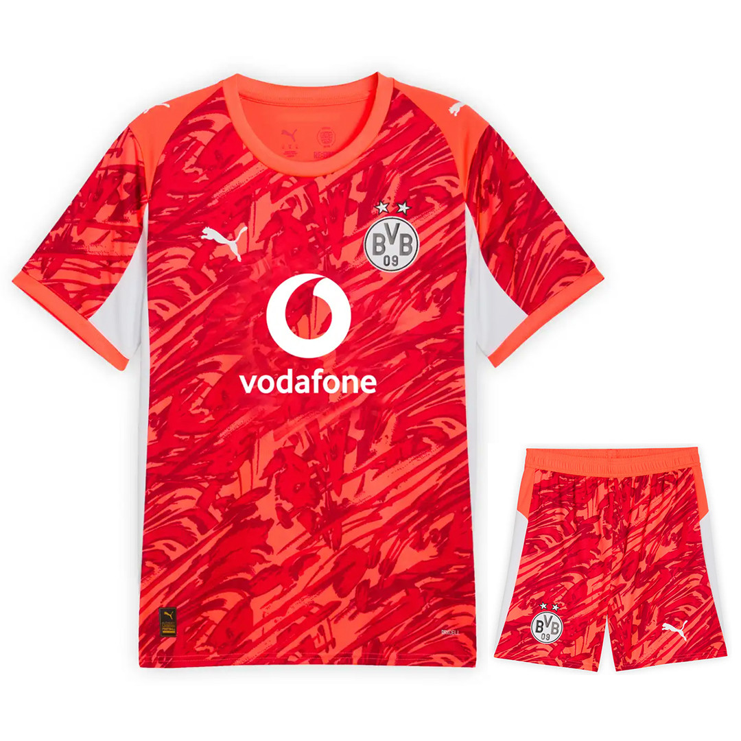 Borussia Dortmund 25/26 Kid's Red Goalkeeper Mini-Kit