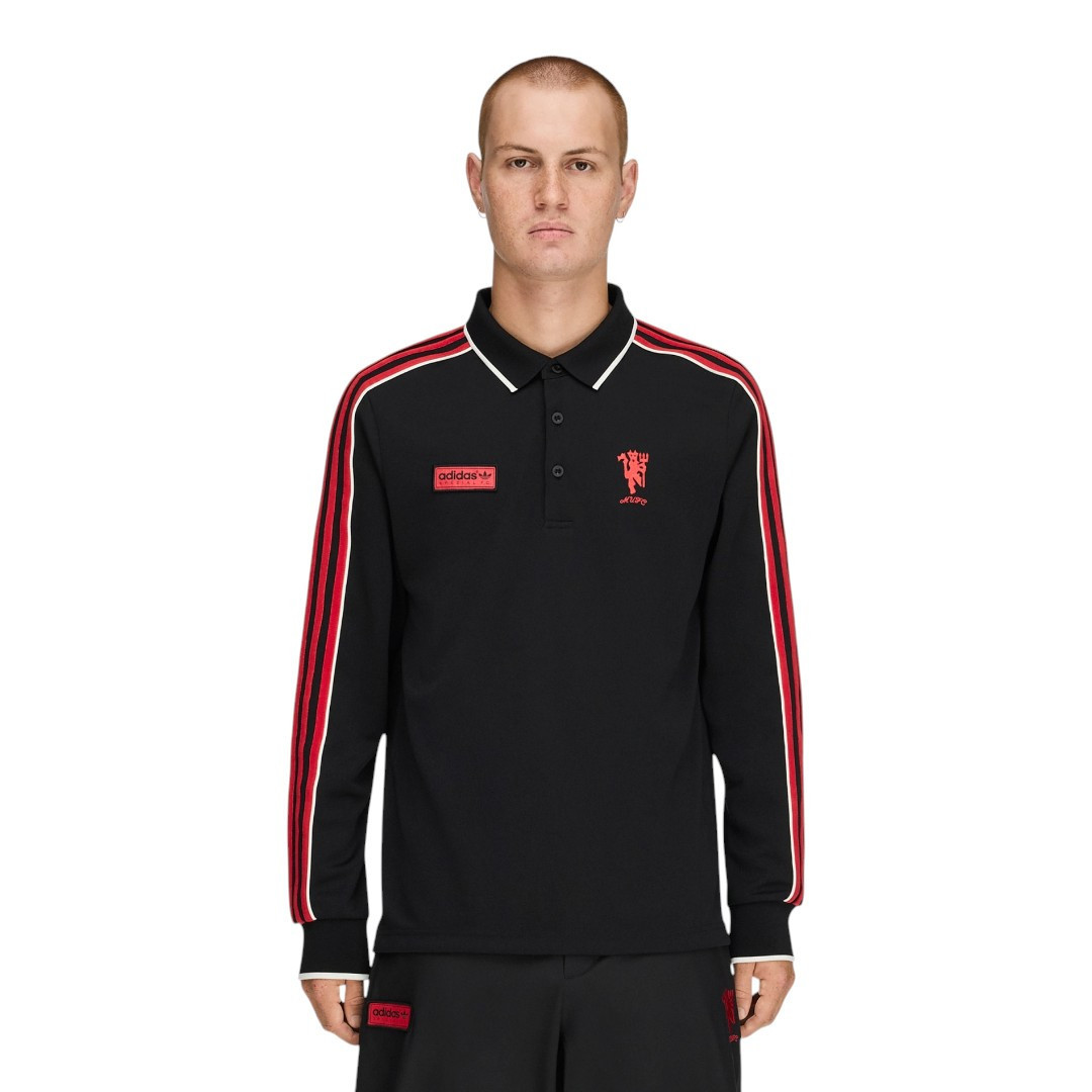 Manchester United x SPZL FC Men's Long Sleeve Polo Shirt