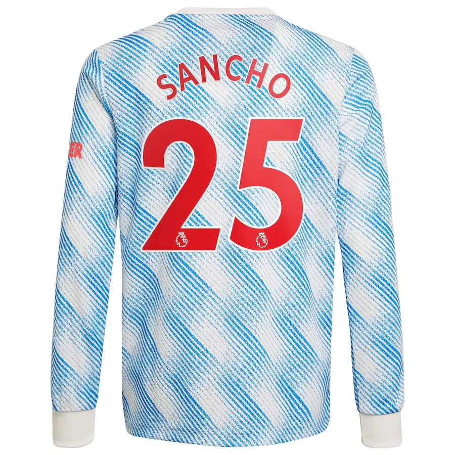 SANCHO #25 Men's 21/22 Long Sleeve Stadium Manchester United Away Shirt