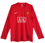 Manchester United 07/08 Men's Home Retro Long Sleeve Shirt