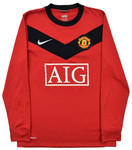 Manchester United 09/10 Men's Home Retro Long Sleeve Shirt