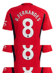 B.FERNANDES #8 Manchester United 23/24 Stadium Men's Home Shirt - PL Font
