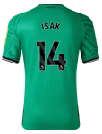 ISAK #14 Newcastle United 23/24 Kid's Away Shirt and Shorts - PL Font