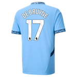 DE BRUYNE #17 Manchester City 24/25 Stadium Men's Home Shirt - PL Font