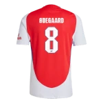 ØDEGAARD #8 Arsenal 24/25 Authentic Men's Home Shirt - Arsenal Font