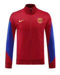 Barcelona 24/25 Men's Red Long Zip Jacket